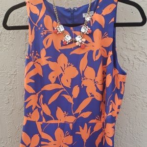 Jcrew floral fit n flare style dress